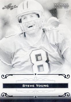 2012 Leaf National Convention - Printing Plates Black #SY1 Steve Young Front