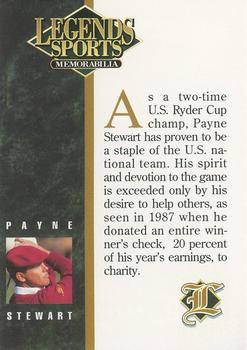 1994 Legends Sports Memorabilia #NNO Payne Stewart Back