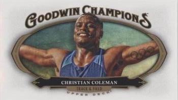 2020 Upper Deck Goodwin Champions - Minis #71 Christian Coleman Front