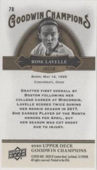 2020 Upper Deck Goodwin Champions - Minis #78 Rose Lavelle Back