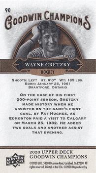 2020 Upper Deck Goodwin Champions - Minis #90 Wayne Gretzky Back