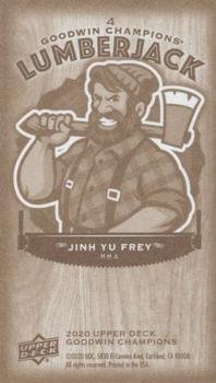 2020 Upper Deck Goodwin Champions - Minis Wood Lumberjack #4 Jinh Yu Frey Back