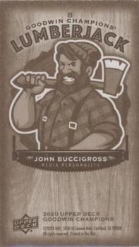 2020 Upper Deck Goodwin Champions - Minis Wood Lumberjack #8 John Buccigross Back