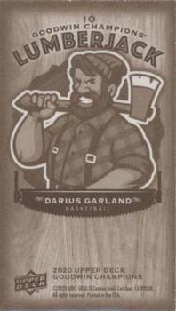 2020 Upper Deck Goodwin Champions - Minis Wood Lumberjack #10 Darius Garland Back