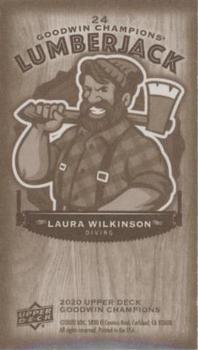 2020 Upper Deck Goodwin Champions - Minis Wood Lumberjack #24 Laura Wilkinson Back