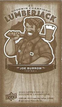 2020 Upper Deck Goodwin Champions - Minis Wood Lumberjack #41 Joe Burrow Back