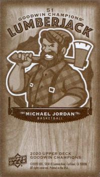2020 Upper Deck Goodwin Champions - Minis Wood Lumberjack #51 Michael Jordan Back