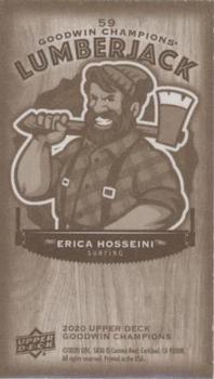 2020 Upper Deck Goodwin Champions - Minis Wood Lumberjack #59 Erica Hosseini Back