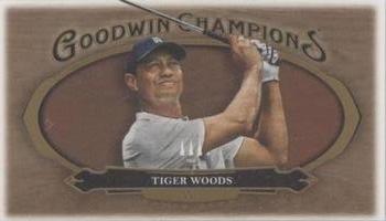 2020 Upper Deck Goodwin Champions - Minis Wood Lumberjack #75 Tiger Woods Front