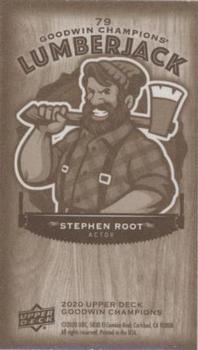 2020 Upper Deck Goodwin Champions - Minis Wood Lumberjack #79 Stephen Root Back