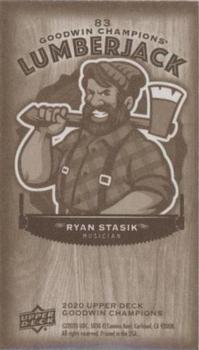 2020 Upper Deck Goodwin Champions - Minis Wood Lumberjack #83 Ryan Stasik Back