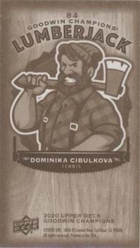 2020 Upper Deck Goodwin Champions - Minis Wood Lumberjack #84 Dominika Cibulkova Back