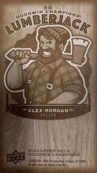 2020 Upper Deck Goodwin Champions - Minis Wood Lumberjack #86 Alex Morgan Back