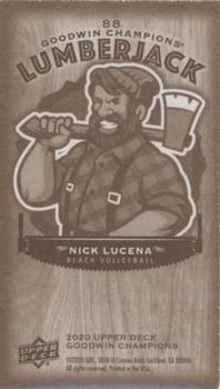 2020 Upper Deck Goodwin Champions - Minis Wood Lumberjack #88 Nick Lucena Back