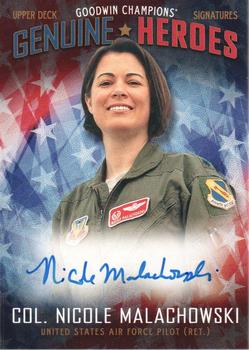 2020 Upper Deck Goodwin Champions - Genuine Heroes Signatures #A-NM Nicole Malachowski Front