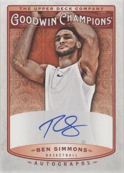 2020 Upper Deck Goodwin Champions - 2019 Upper Deck Goodwin Champions Update: Autographs #A-BS Ben Simmons Front