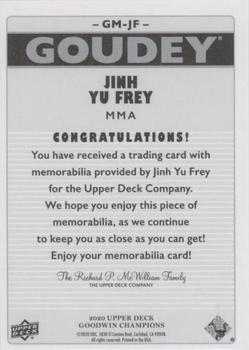 2020 Upper Deck Goodwin Champions - Goudey Memorabilia #GM-JF Jinh Yu Frey Back