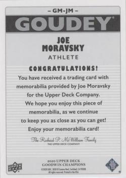 2020 Upper Deck Goodwin Champions - Goudey Memorabilia #GM-JM Joe Moravsky Back