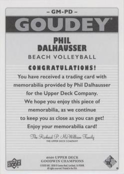 2020 Upper Deck Goodwin Champions - Goudey Memorabilia #GM-PD Phil Dalhausser Back