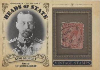 2020 Upper Deck Goodwin Champions - Heads of State Stamp Relics #HS-4 King George V Front
