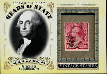 2020 Upper Deck Goodwin Champions - Heads of State Stamp Relics #HS-11 George Washington Front