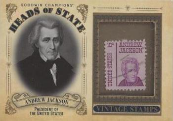 2020 Upper Deck Goodwin Champions - Heads of State Stamp Relics #HS-18 Andrew Jackson Front