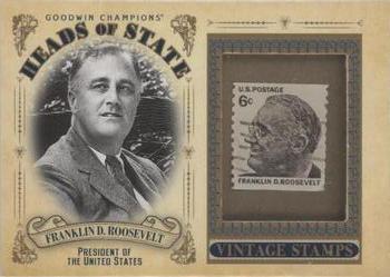 2020 Upper Deck Goodwin Champions - Heads of State Stamp Relics #HS-22 Franklin Delano Roosevelt Front