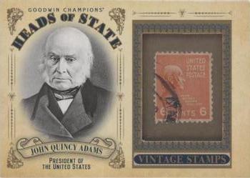 2020 Upper Deck Goodwin Champions - Heads of State Stamp Relics #HS-24 John Quincy Adams Front