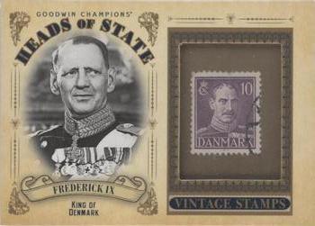 2020 Upper Deck Goodwin Champions - Heads of State Stamp Relics #HS-29 Frederick IX of Denmark Front