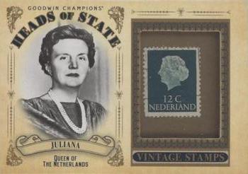 2020 Upper Deck Goodwin Champions - Heads of State Stamp Relics #HS-30 Juliana of the Netherlands Front