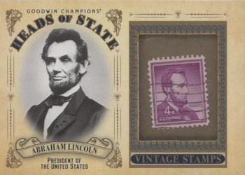 2020 Upper Deck Goodwin Champions - Heads of State Stamp Relics #HS-31 Abraham Lincoln Front