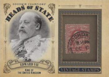 2020 Upper Deck Goodwin Champions - Heads of State Stamp Relics #HS-32 Edward VII Front