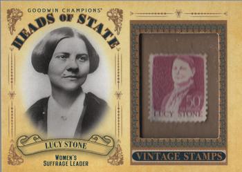 2020 Upper Deck Goodwin Champions - Heads of State Stamp Relics #HS-34 Lucy Stone Front