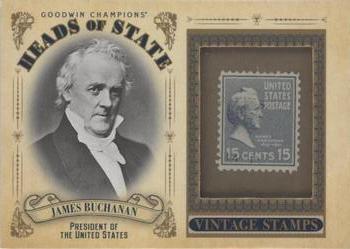 2020 Upper Deck Goodwin Champions - Heads of State Stamp Relics #HS-37 James Buchanan Front