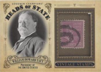 2020 Upper Deck Goodwin Champions - Heads of State Stamp Relics #HS-39 William Howard Taft Front