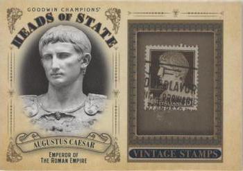2020 Upper Deck Goodwin Champions - Heads of State Stamp Relics #HS-49 Augustus Caesar Front