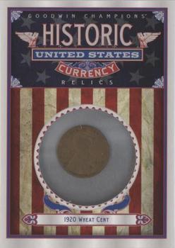 2020 Upper Deck Goodwin Champions - Historic United States Currency Relics #CR-6 Wheat Cent Front
