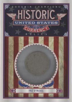 2020 Upper Deck Goodwin Champions - Historic United States Currency Relics #CR-8 V-Nickel Front