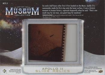 2020 Upper Deck Goodwin Champions - Museum Collection Apollo 11 Film Slide Relics #MCFC-4 Astronuats Leave their Bootprints on Moon Back
