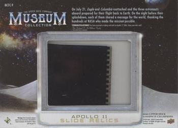 2020 Upper Deck Goodwin Champions - Museum Collection Apollo 11 Film Slide Relics #MCFC-9 Astronauts Prepare for Return Flight Back