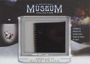 2020 Upper Deck Goodwin Champions - Museum Collection Apollo 11 Film Slide Relics #MCFC-9 Astronauts Prepare for Return Flight Front
