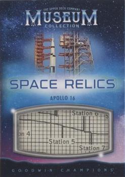 2020 Upper Deck Goodwin Champions - Museum Collection Space Relics #MCS-CDD Apollo 16 Data Card Book Front