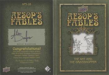 2020 Upper Deck Goodwin Champions - Aesop's Fables Sketch Booklet #AFS-18 Allen Douglas Back