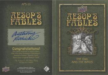 2020 Upper Deck Goodwin Champions - Aesop's Fables Sketch Booklet #AFS-10 Anthony Richichi Back