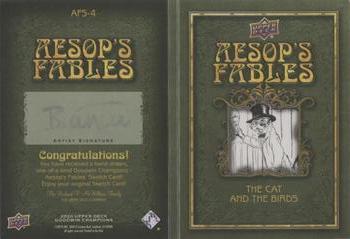 2020 Upper Deck Goodwin Champions - Aesop's Fables Sketch Booklet #AFS-4 Bianca Thompson Back