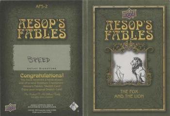 2020 Upper Deck Goodwin Champions - Aesop's Fables Sketch Booklet #AFS-2 Breed Back