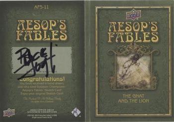 2020 Upper Deck Goodwin Champions - Aesop's Fables Sketch Booklet #AFS-11 Bruce Lugli Back
