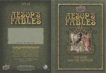 2020 Upper Deck Goodwin Champions - Aesop's Fables Sketch Booklet #AFS-14 Clint Langley Back