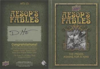2020 Upper Deck Goodwin Champions - Aesop's Fables Sketch Booklet #AFS-15 Don Ho Back