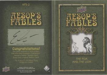 2020 Upper Deck Goodwin Champions - Aesop's Fables Sketch Booklet #AFS-2 Elvin Hernandez Back
